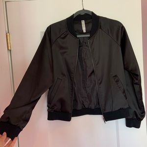 sleek bomber jacket